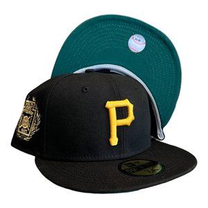 New Era Pittsburgh Pirates 59FIFTY Fitted Hat Cap Laurel Side Patch